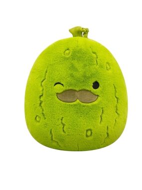 FuzzAMallows, Charles the Pickle w/ Mustache, Official Jazwares Plush-16 inch